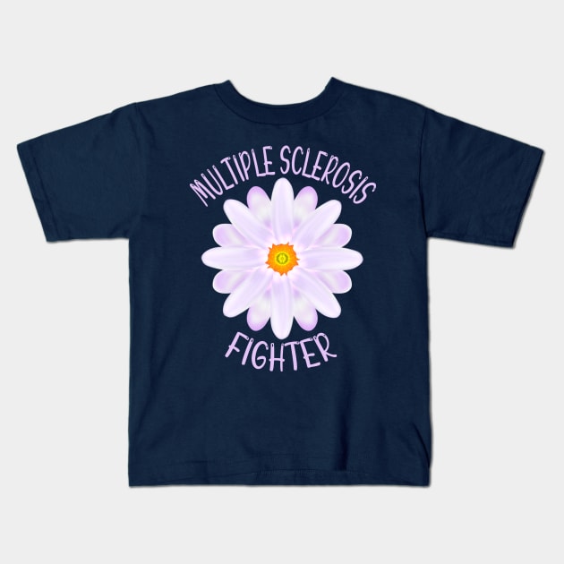 Multiple Sclerosis Fighter Kids T-Shirt by MoMido